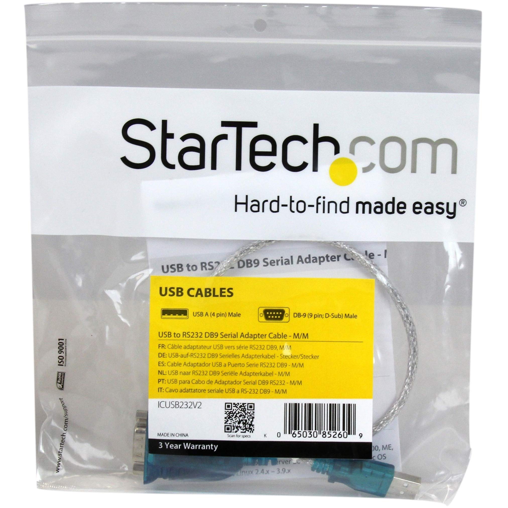 Foto 6 | Adaptador Usb A Serie Rs232 Startech.com Icusb232v2 - Venta Internacional.