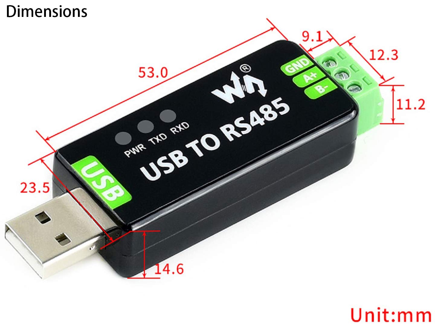 Foto 7 | Adaptador Industrial Convertidor Usb A Rs485 Ft232rl Sp485een - Venta Internacional.