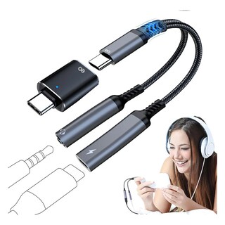 Foto 4 | Adaptador Usb C A Jack 3.5 Mm Con Adaptador De Carga Pd De 25 W Eo Safe Imports Esi-20093 Negro