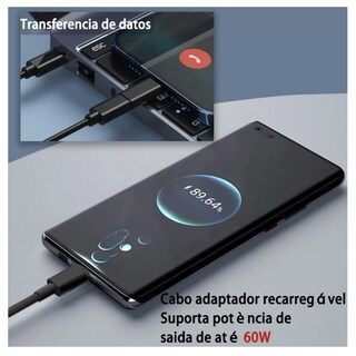 Foto 2 | Para Otg Usb/ Tipo C /lightning Cable Adaptador 6 Kit 60w Lab.g Negro