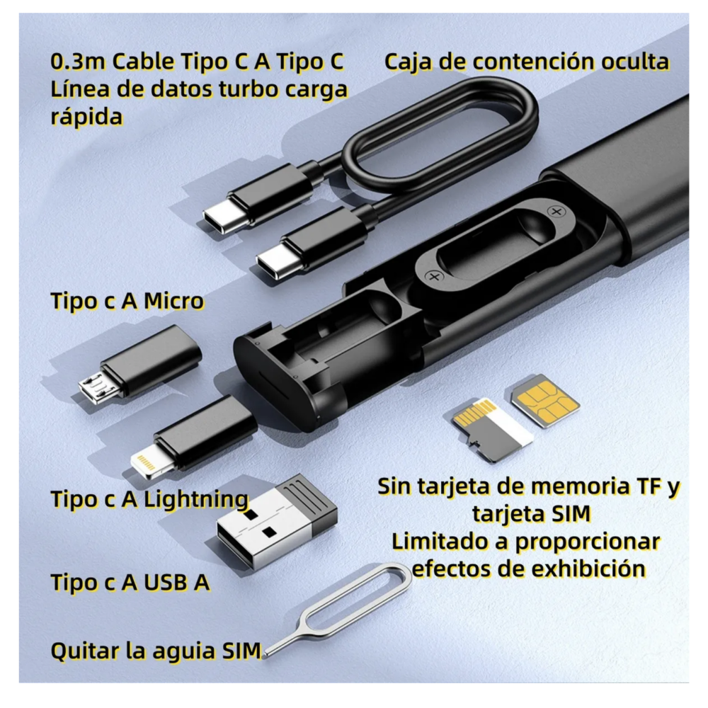 Foto 5 pulgar | Adaptador Otg Usb Tipo C A Usb 3.0 5gbps 6 Piezas Conjunto Lab.g  Blanco