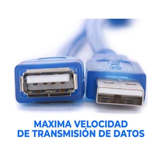 Foto 3 | Cable Extensión Usb 2.0 Macho A Hembra 1.5m Transferencia De Datos Y Carga