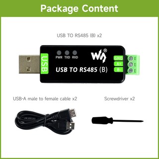 Foto 2 | Convertidor Bidireccional Usb A Rs485 2 Piezas Waveshare Industrial - Venta Internacional.