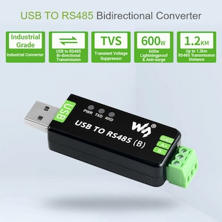 Foto 3 | Convertidor Bidireccional Usb A Rs485 2 Piezas Waveshare Industrial - Venta Internacional.
