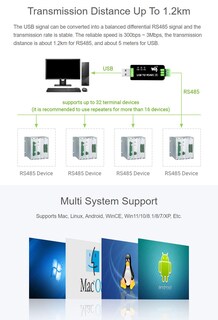 Foto 7 | Convertidor Bidireccional Usb A Rs485 2 Piezas Waveshare Industrial - Venta Internacional.