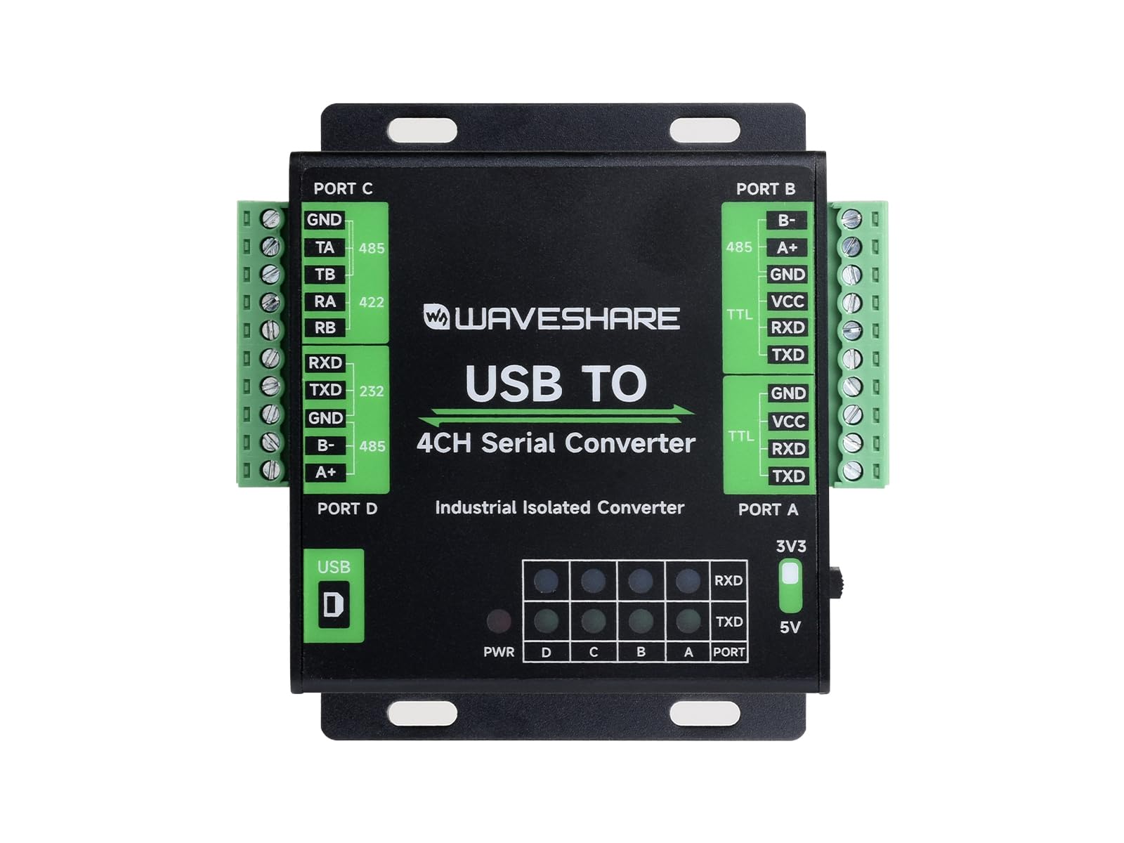 Foto 2 pulgar | Convertidor Usb Industrial A Serie De 4 Canales Waveshare Ft4232hl - Venta Internacional.