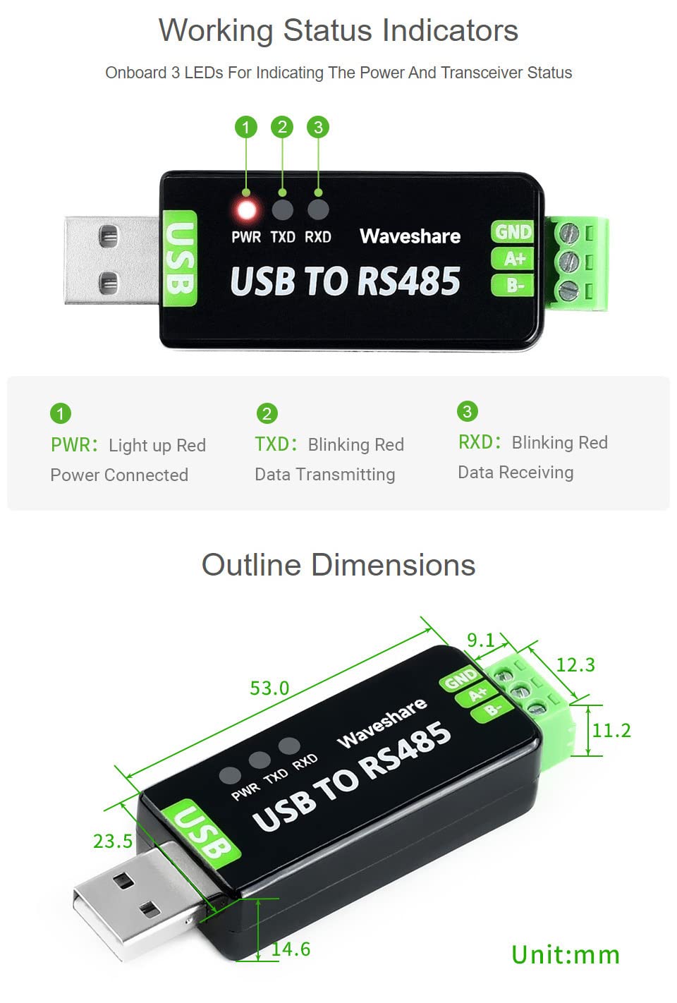 Foto 7 | Convertidor Usb A Rs485 Waveshare Industrial Con Ft232rl - Venta Internacional.