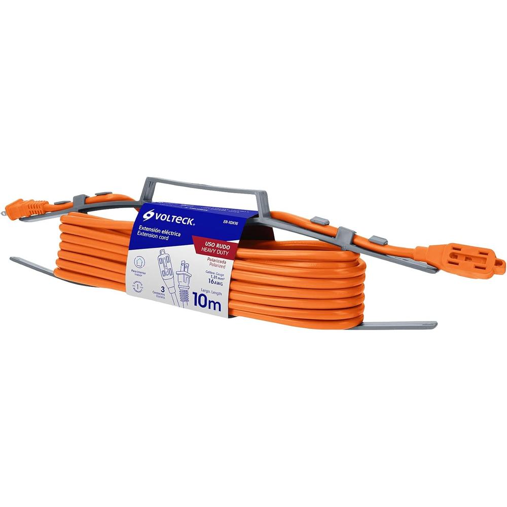 Foto 2 pulgar | Volteck 2 Pack Extensión Eléctrica Uso Rudo 10m Calibre 16