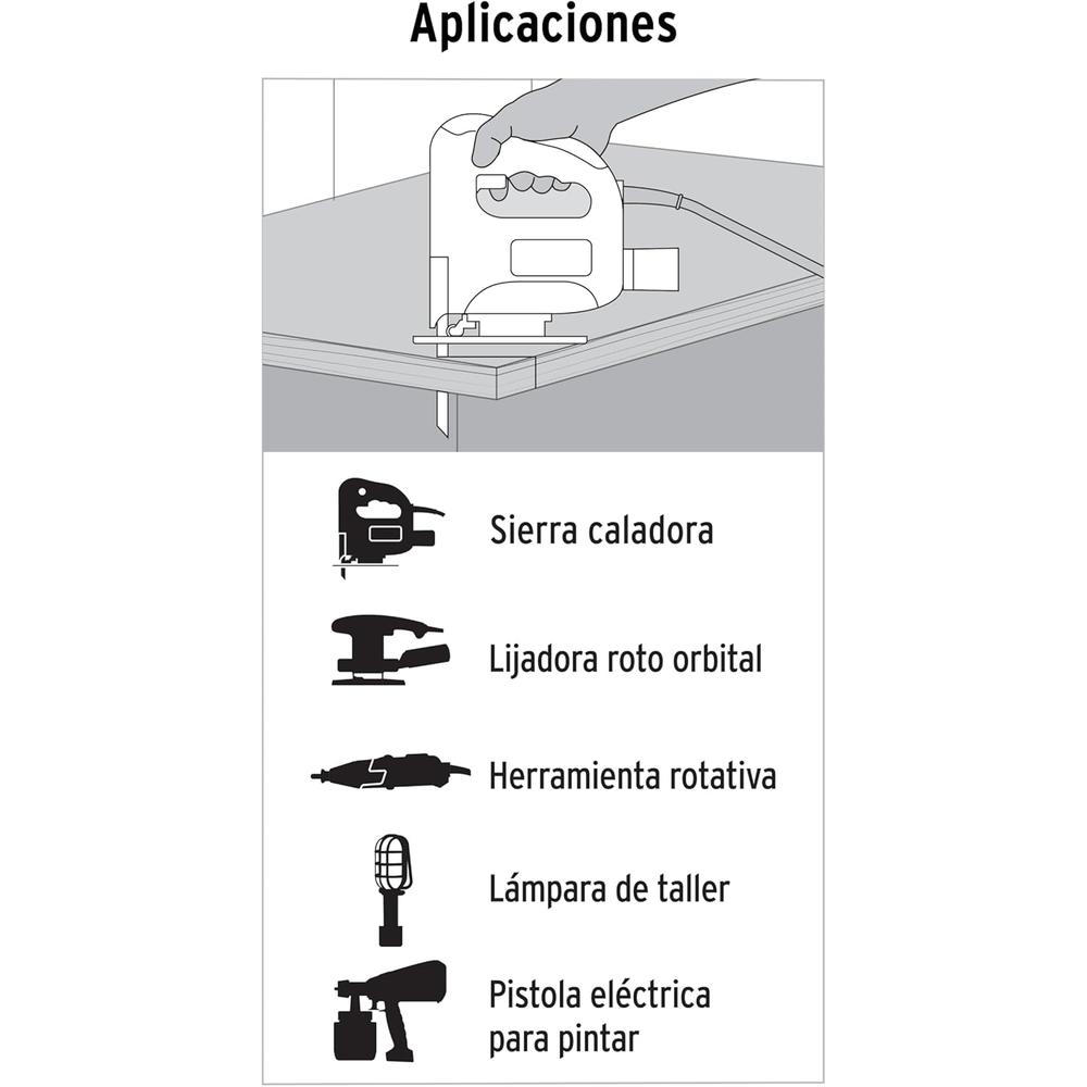 Foto 3 | Volteck 2 Pack Extensión Eléctrica Uso Rudo 10m Calibre 16