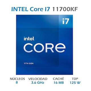 Foto 2 | Procesador Intel Core I7 11700kf 3.60ghz 8 Core 1200 Bx8070811700kf color Azul