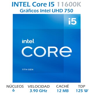 Foto 2 | Procesador Intel Core I5 11600k color Azul