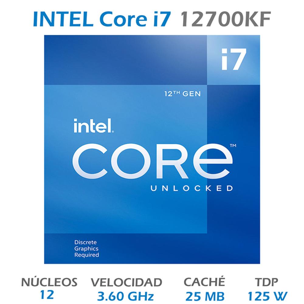 Foto 3 pulgar | Procesador Intel Core I7 12700kf 3.6 Ghz 12 Core 1700 Bx8071512700kf color  Azul