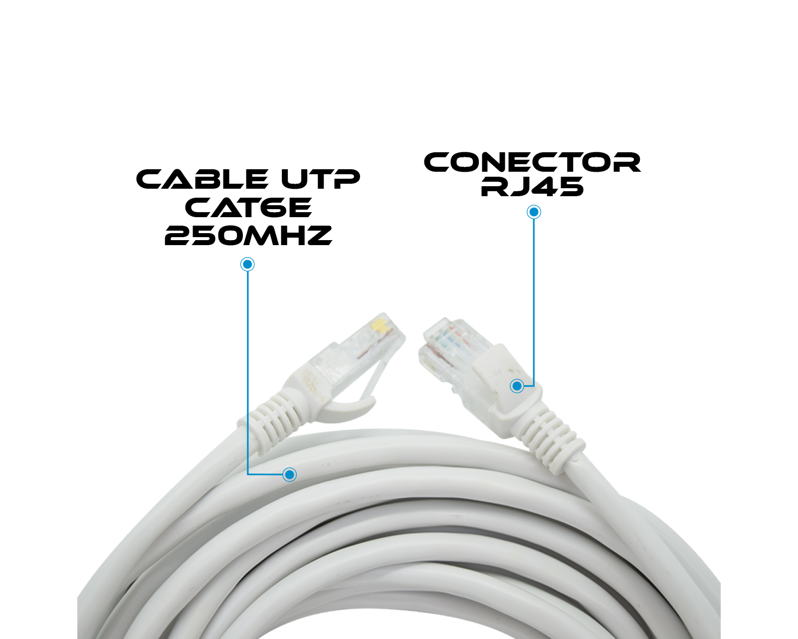 Foto 3 pulgar | Cable de Red Ethernet Categoría 6e