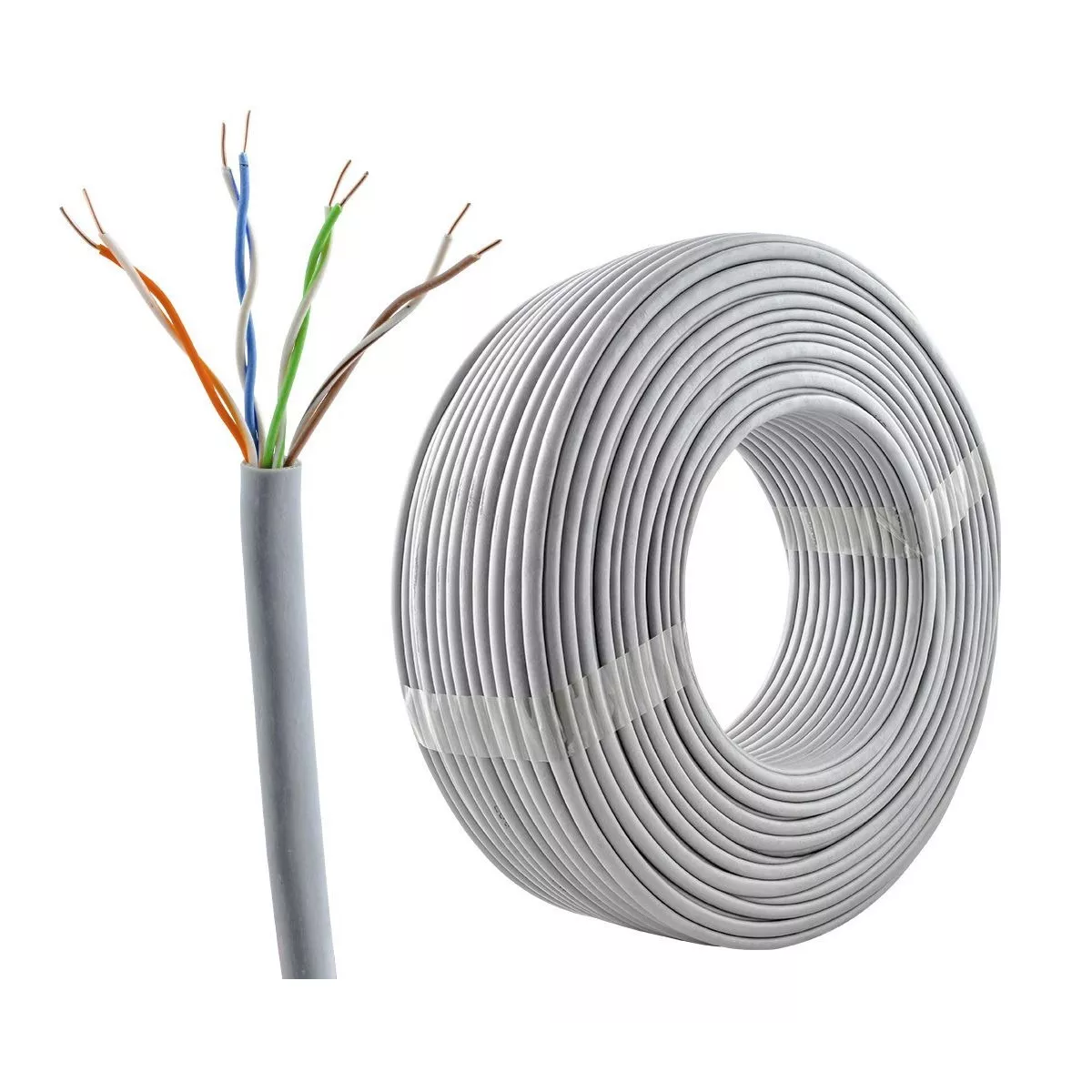 Foto 5 pulgar | Cable Red 100 Metros Eo Safe Imports Esi-8639 Blanco