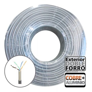 Foto 3 | Bobina Cable Utp Cat 5e 100 m Exterior Dob Eo Safe Imports Esi-9687 Gris