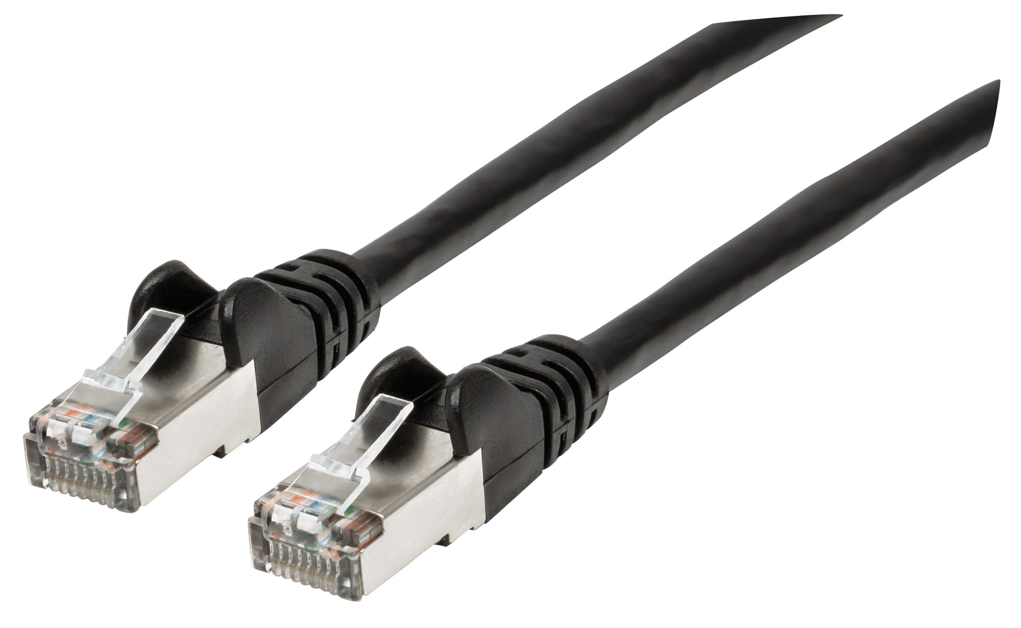 Cable Red Cat6a S/ftp Negro 3m Intellinet 741545