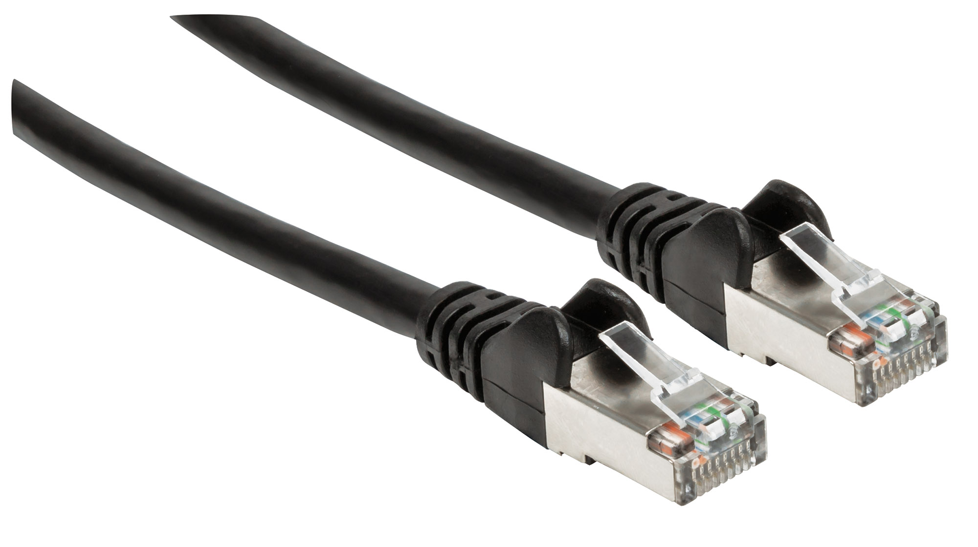Foto 3 pulgar | Cable Red Cat6a S/ftp Negro 90cm Intellinet 741521