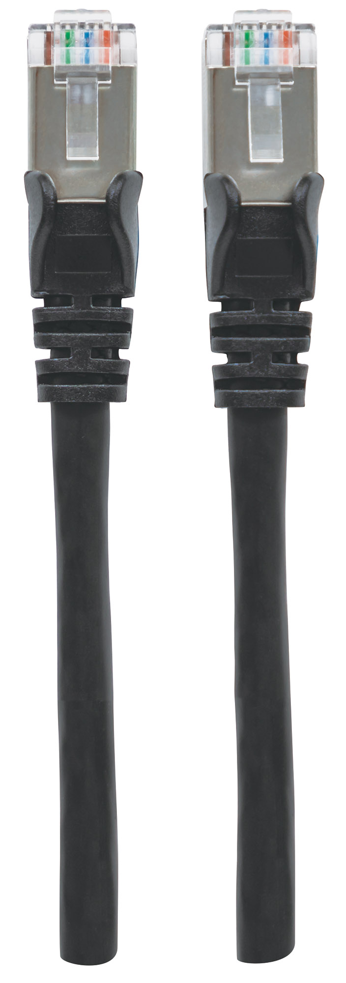 Foto 5 pulgar | Cable Red Cat6a S/ftp Negro 90cm Intellinet 741521