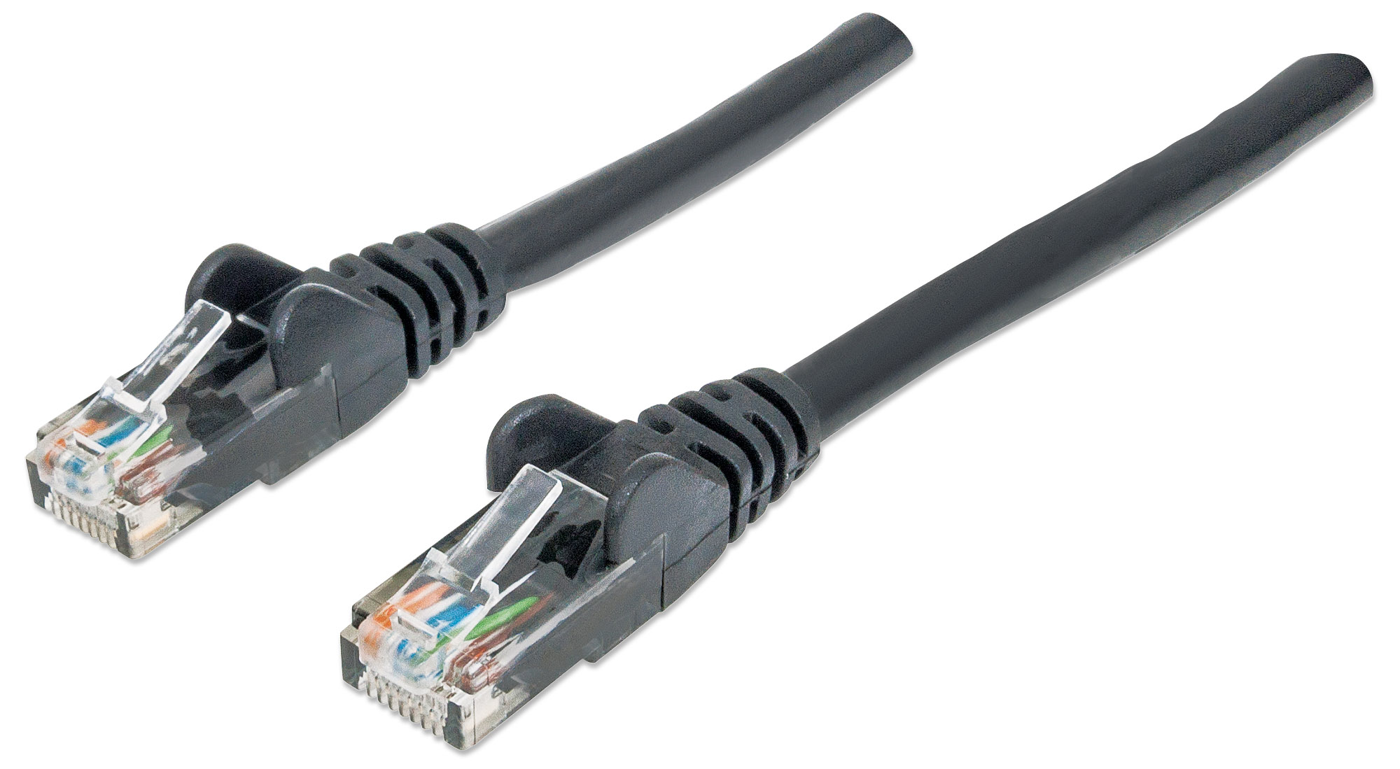 Foto 2 pulgar | Cable Red Cat6 Utp Negro 2m Intellinet 342063
