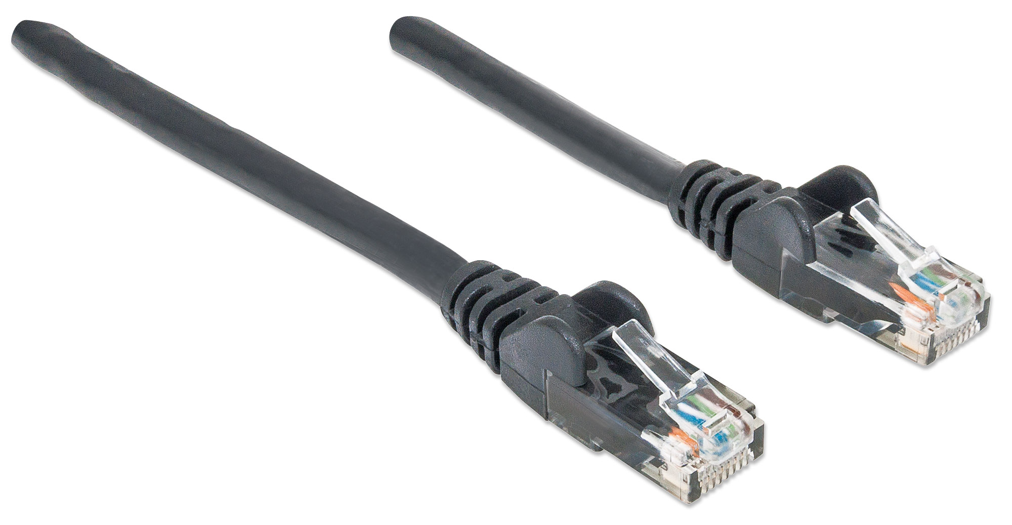 Foto 3 pulgar | Cable Red Cat6 Utp Negro 2m Intellinet 342063