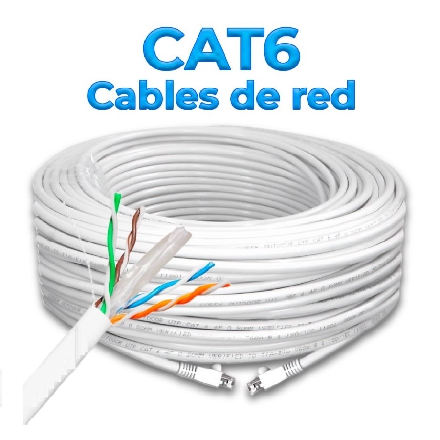 Cable De Red Prodotty Utp Poe Cat6a 25m Blanco P/interior