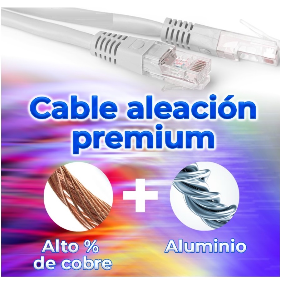 Foto 4 pulgar | Paquete de 2 Cables Prodotty Utp Poe Cat 6a P/interior 5m Blanco C/u