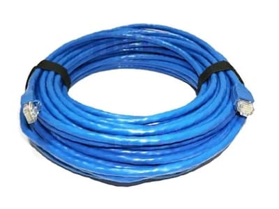 Foto 2 | Cable De Red Ethernet De 25 Metros, Utp Cat6e Color Azul Con Conectores Rj45.