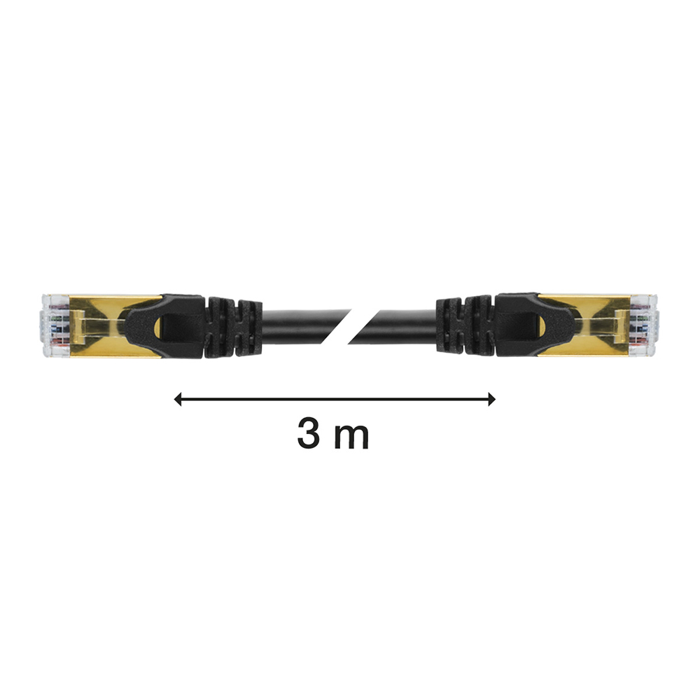 Foto 4 | Cable Mitzu UTP Cat 7 3 m Negro 18-6703 Parcheo
