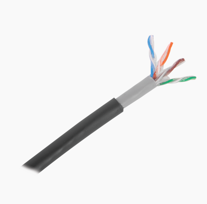 Foto 2 | Bobina De Cable De 305 M, Cat5e Color Negro, Con Gel, Para Intemperie, Doble Forro Extrema Humedad, Bajo Tierra, Ul,
