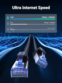 Foto 2 | Cable Ethernet Ugreen Cat 8 De 6 Pies, 40 Gbps, 2000 Mhz, Compatible - Venta Internacional.
