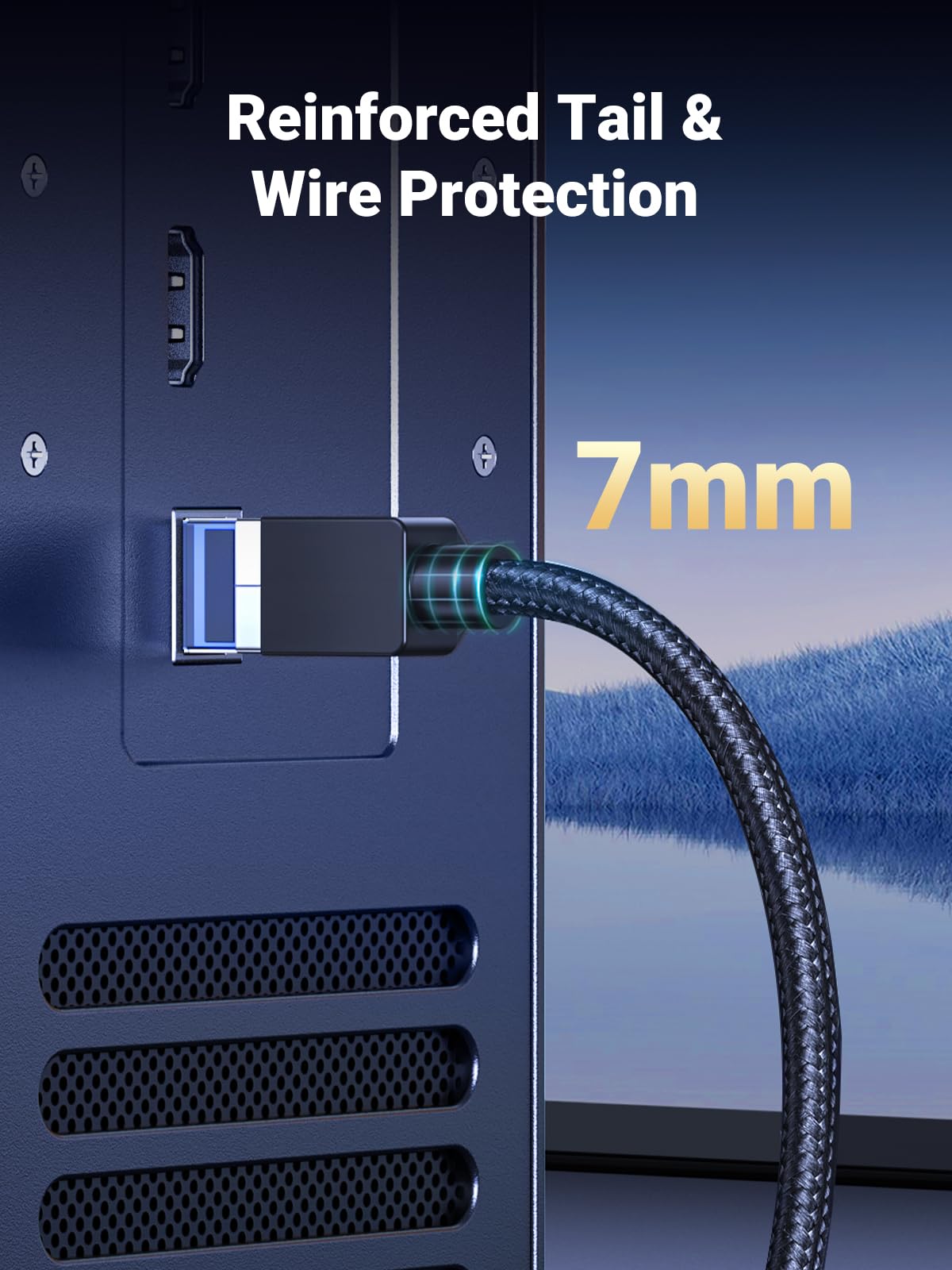 Foto 5 | Cable Ethernet Ugreen Cat 8 De 6 Pies, 40 Gbps, 2000 Mhz, Compatible - Venta Internacional.
