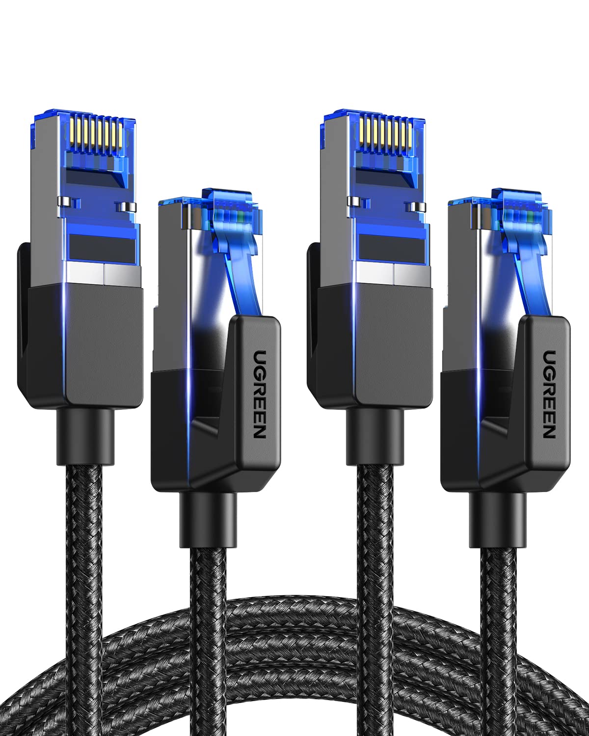 Foto 1 | Cable Ethernet Ugreen Cat 8 De 40 Gbps, 2000 Mhz, 3 Pies, Paquete De 2 - Venta Internacional.