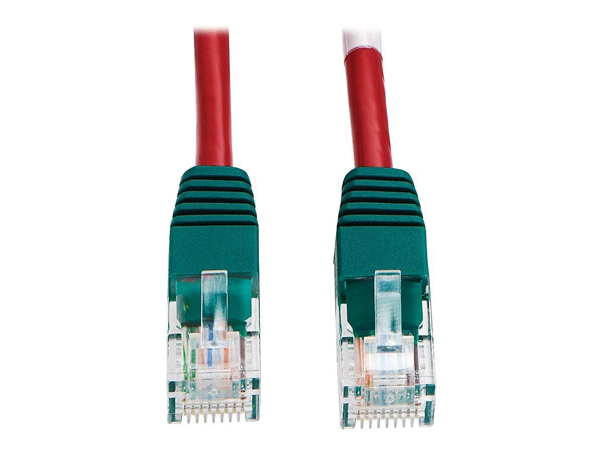Foto 2 pulgar | Cable De Conexión Cruzado Tripp Lite Cat5e Rj45 M/m De 3 M, Rojo - Venta Internacional.