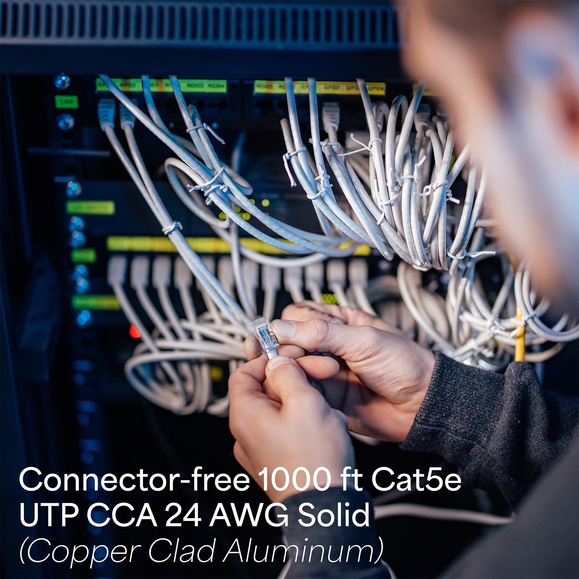 Foto 3 | Cable Ethernet Vivo Cca Cat5e 24 Awg 305 M Gris Para Interiores - Venta Internacional.