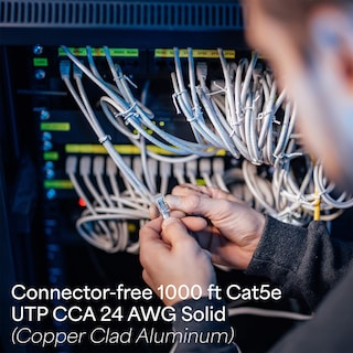 Foto 3 | Cable Ethernet Vivo Cca Cat5e 24 Awg 305 M Gris Para Interiores - Venta Internacional.