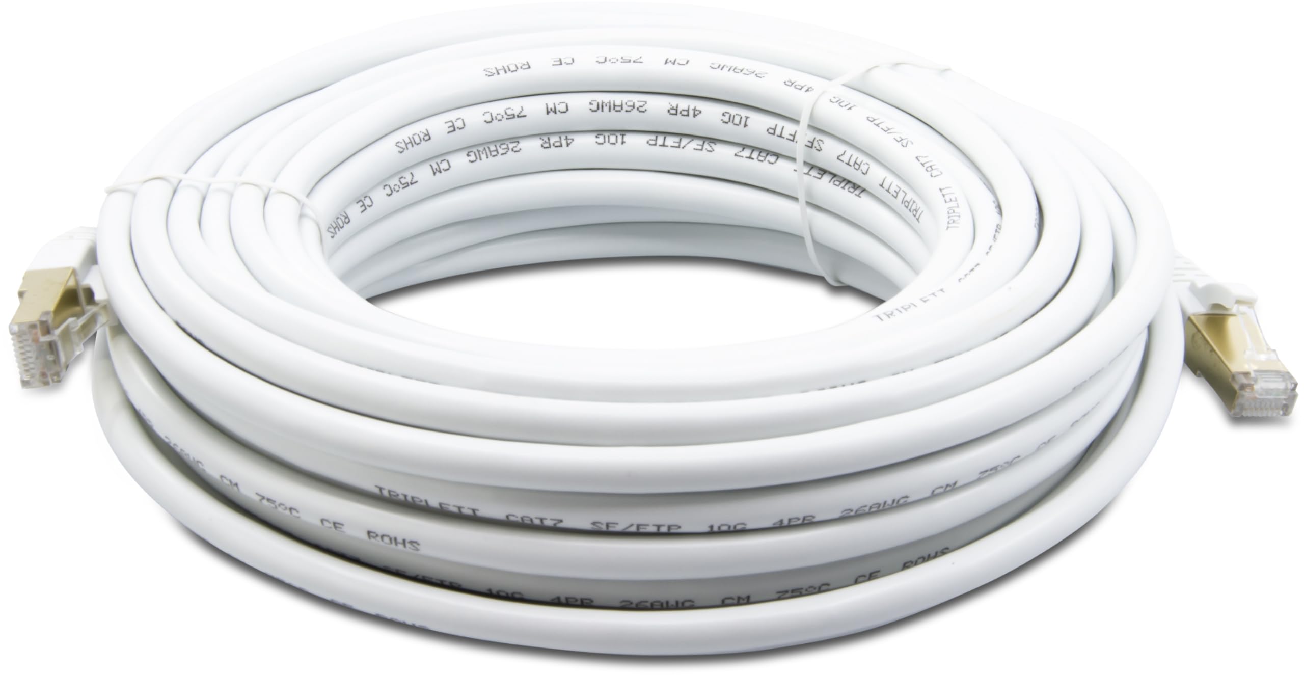 Foto 2 pulgar | Cable De Conexión Triplett Cat7 Sf/ftp 26 Awg 15 M Blanco (cat7-50 Wh) - Venta Internacional.