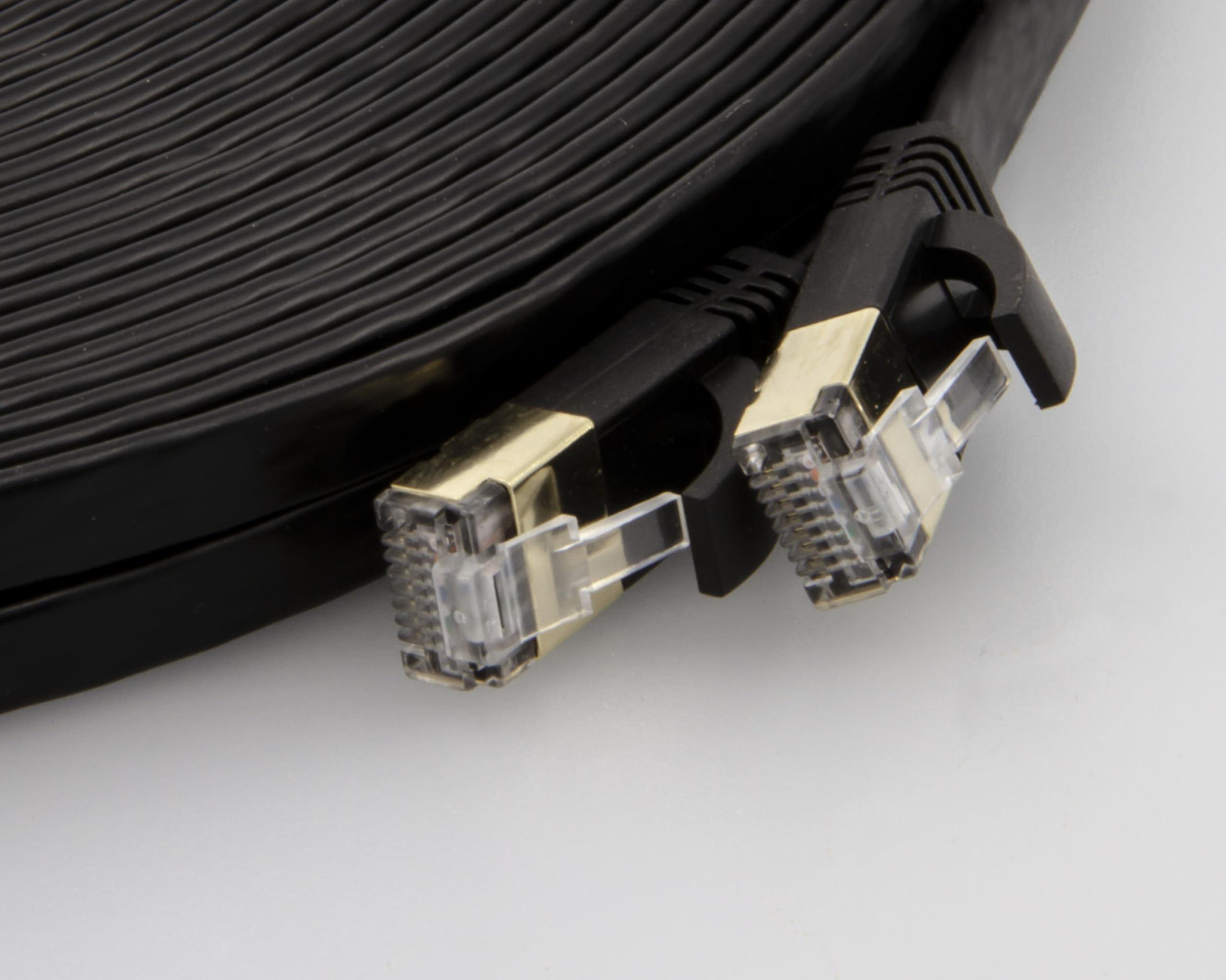 Foto 3 | Cable De Conexión Triplett Cat7 Plano Negro De 75 Pies (23 M) - Venta Internacional.