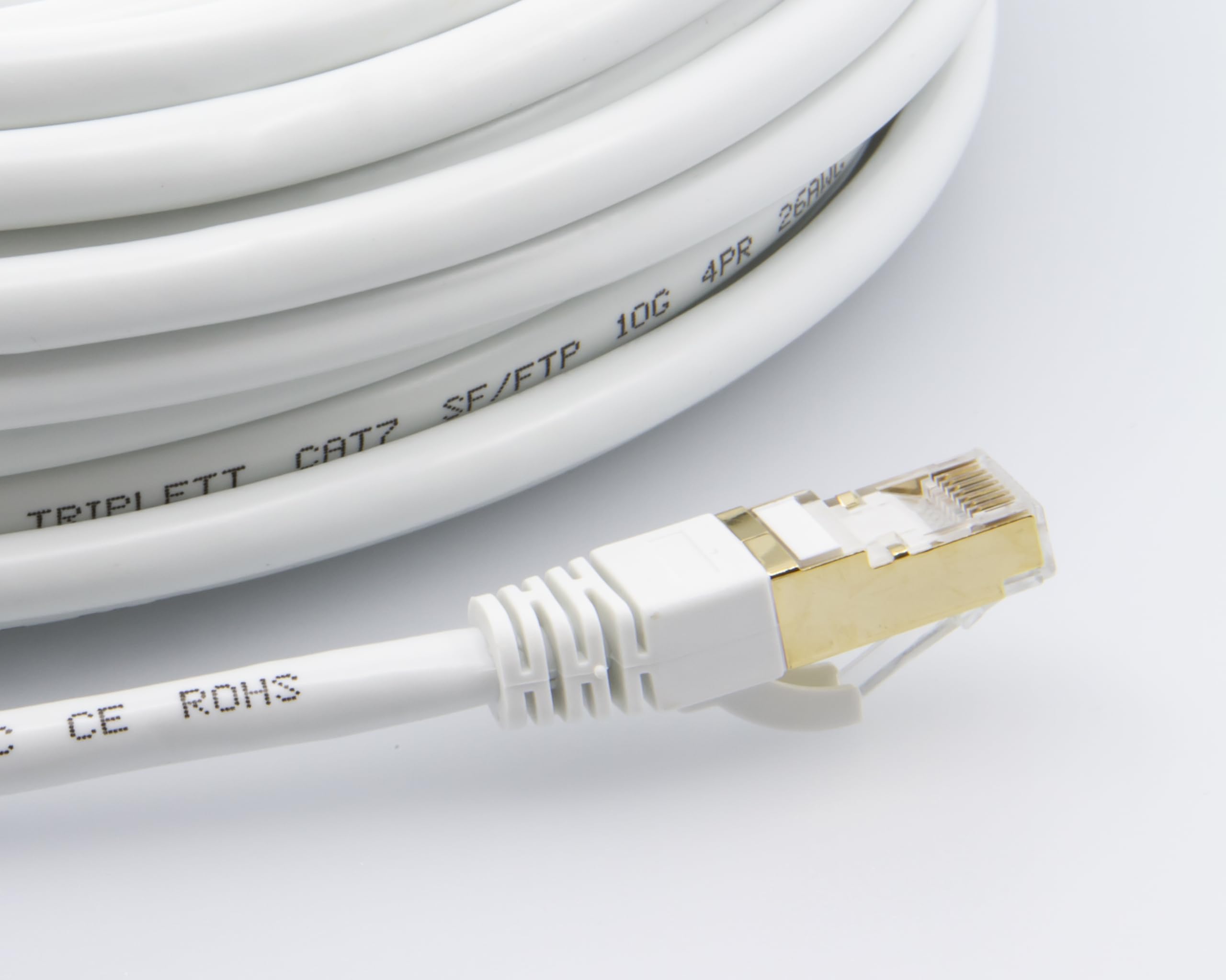 Foto 4 pulgar | Cable De Conexión Triplett Cat7 Sf/ftp 26 Awg  7 6 M  Blanco - Venta Internacional.