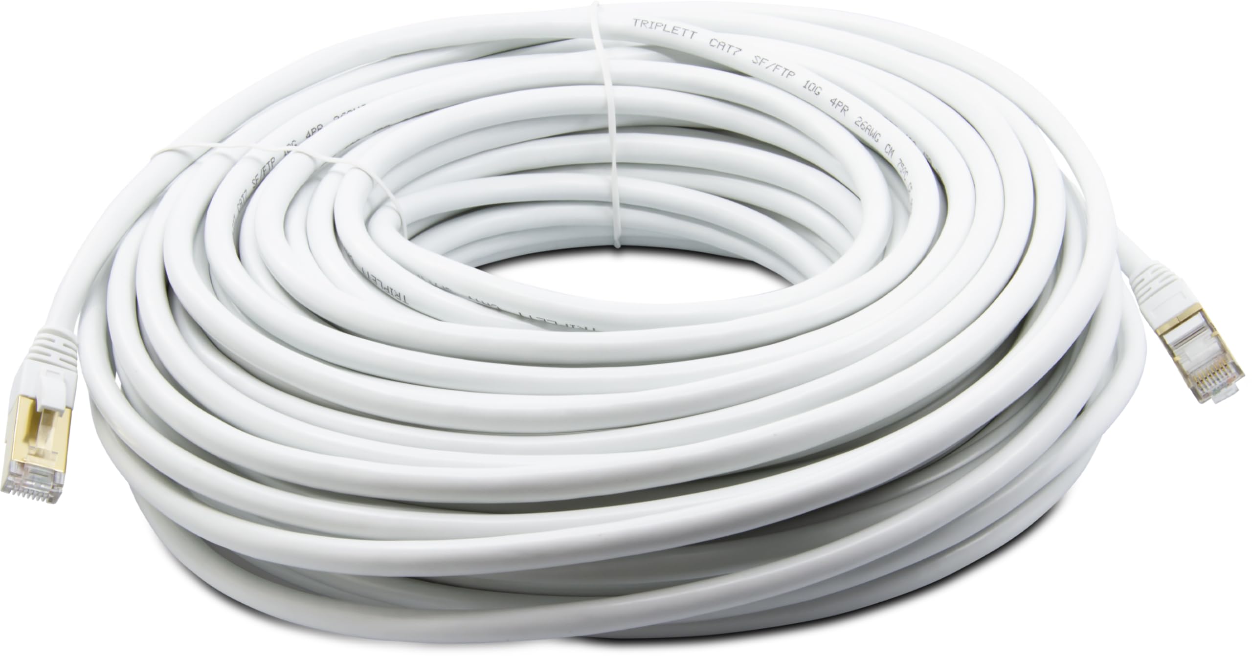 Foto 2 pulgar | Cable De Conexión Triplett Cat7 Sf/ftp 26 Awg 30 M Blanco (cat7-100 Wh) - Venta Internacional.