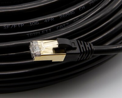 Foto 6 | Cable De Conexión Triplett Cat7 F/ftp Trenzado Negro De 75 Pies - Venta Internacional.