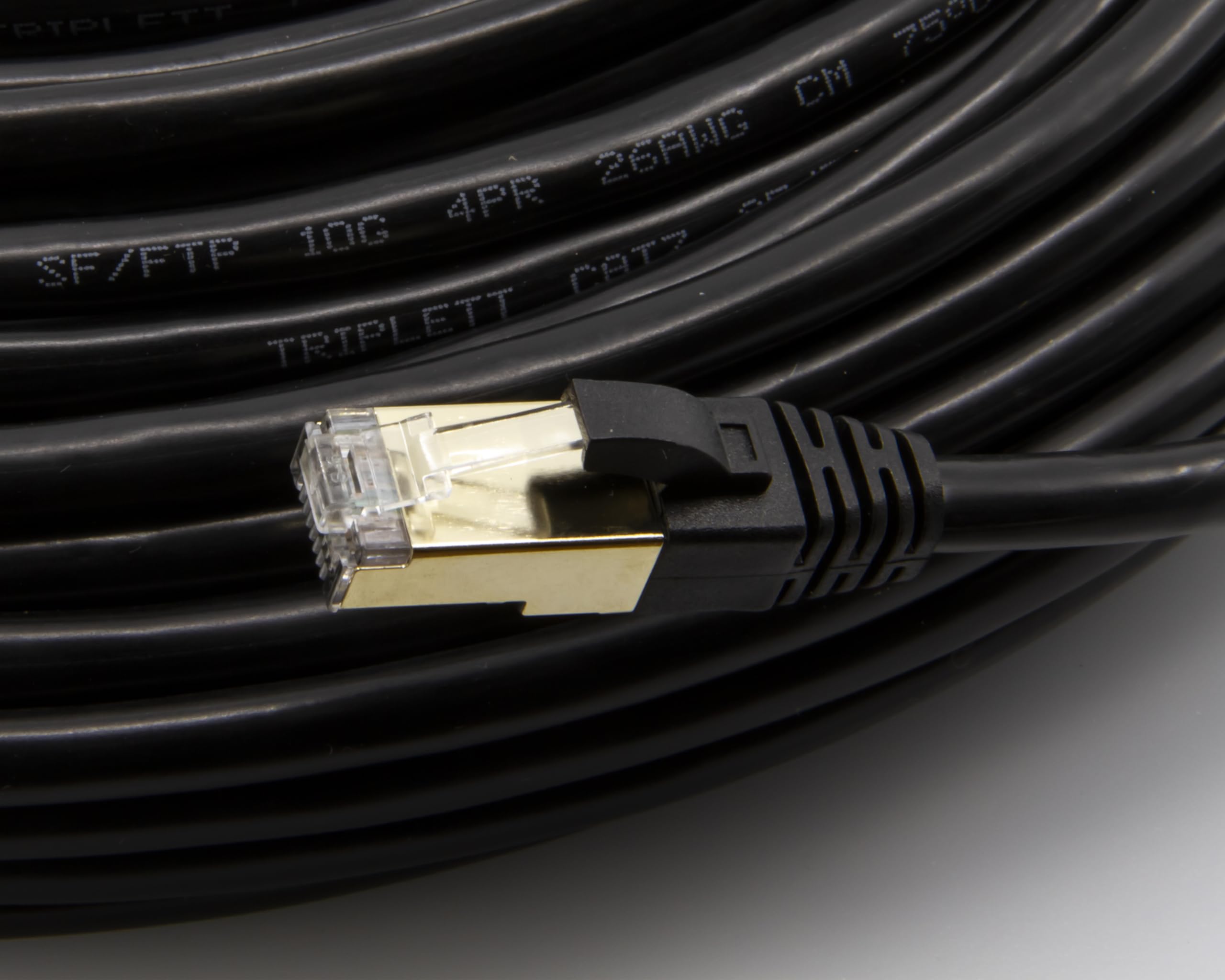 Foto 7 pulgar | Cable De Conexión Triplett Cat7 26 Awg Stranded Sf/ftp 30 M Negro - Venta Internacional.
