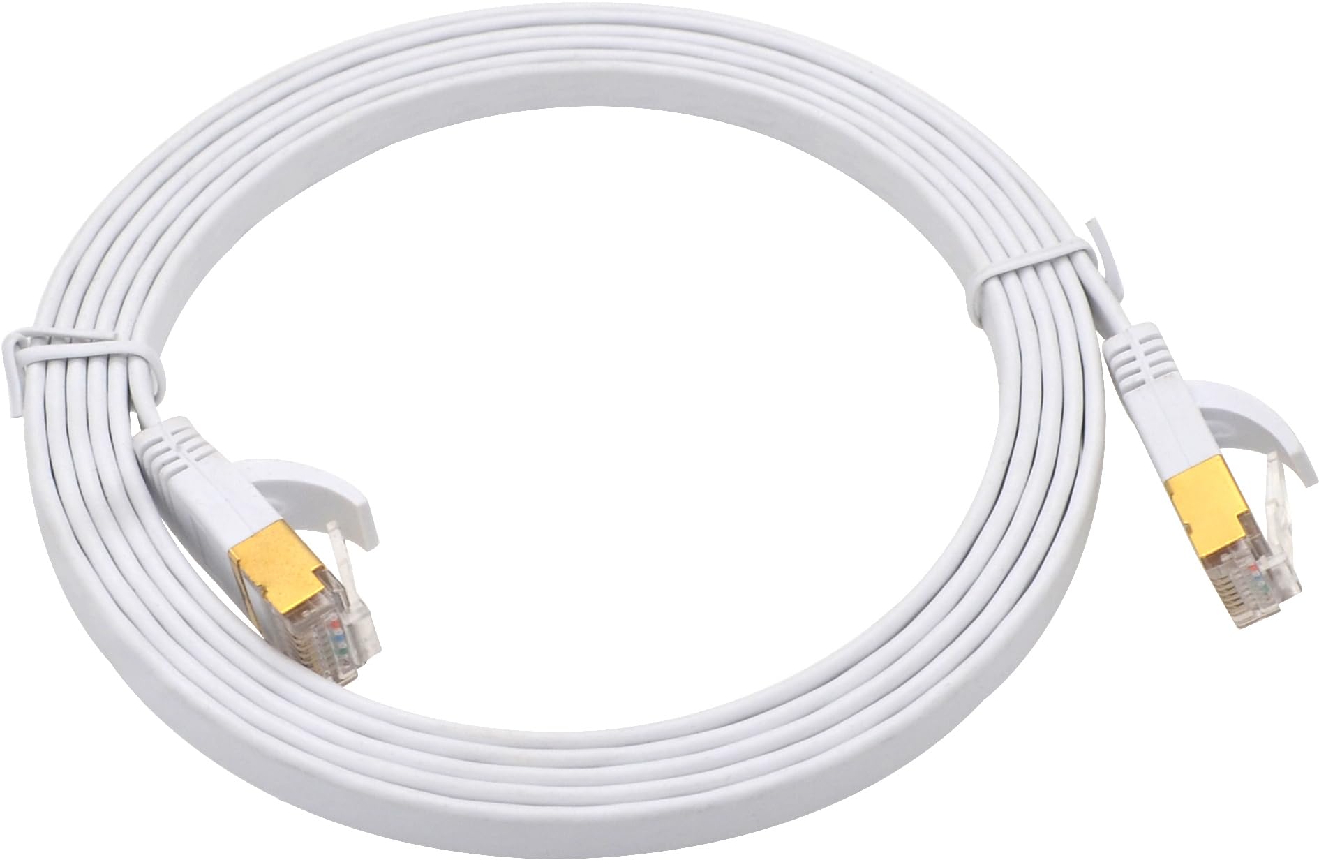 Foto 4 pulgar | Cable De Conexión Triplett Cat7 Sstp 28 Awg 7 6 M Blanco Plano - Venta Internacional.