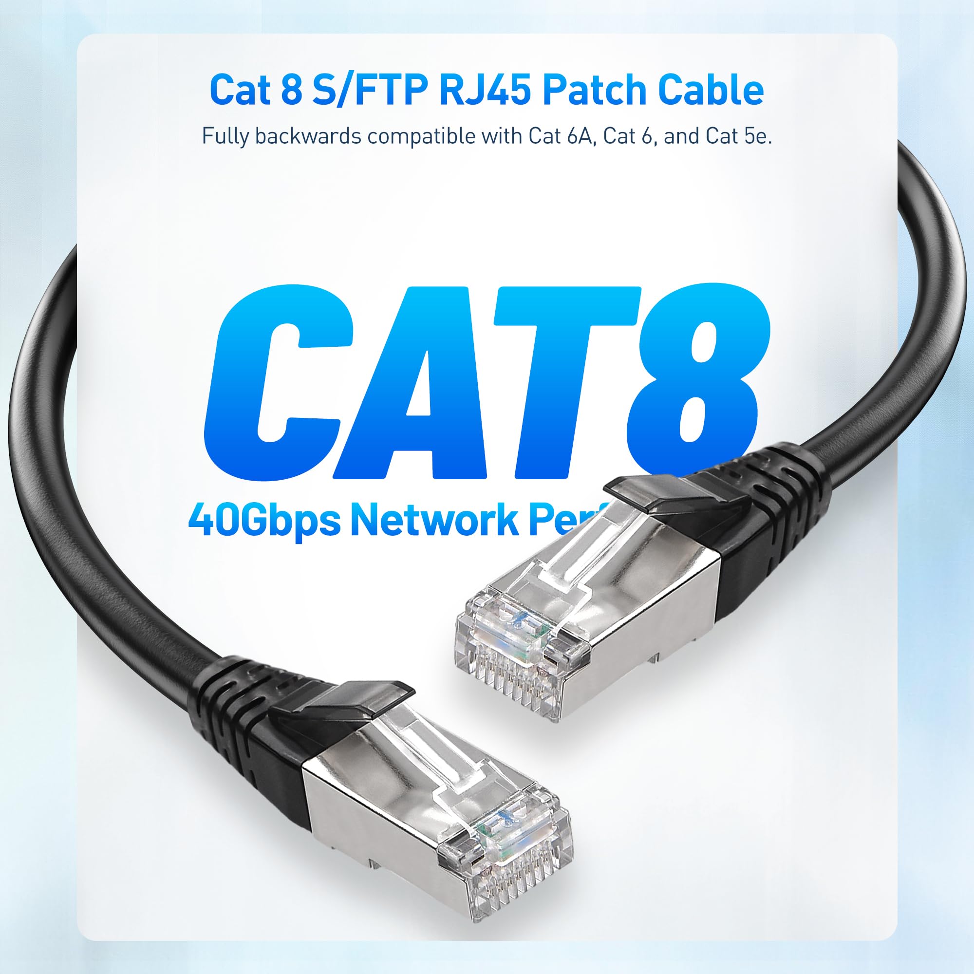 Foto 3 pulgar | Cable Ethernet Matters Cat8  40 Gbps  25 Pies  Negro - Venta Internacional.