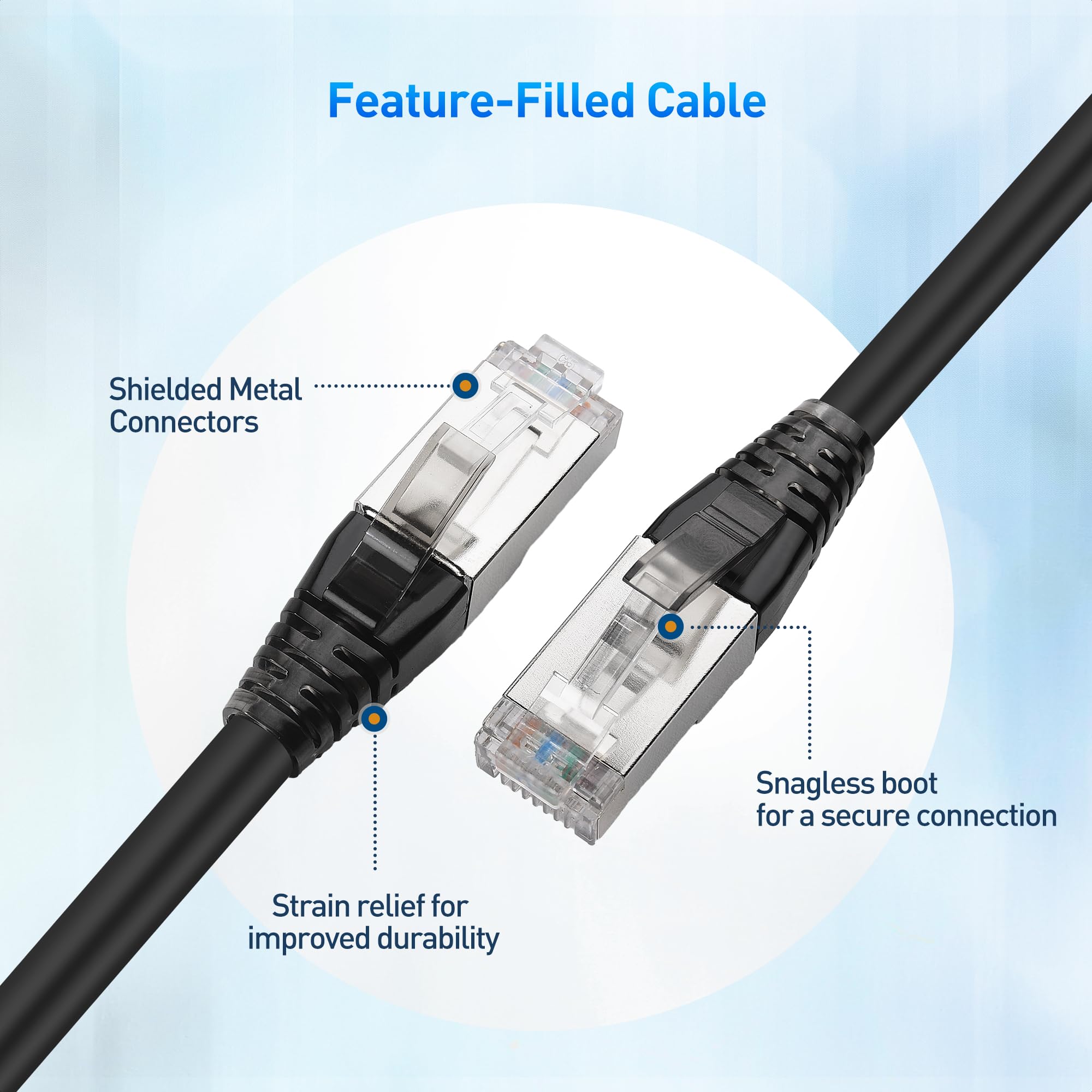 Foto 6 pulgar | Cable Ethernet Matters Cat8  40 Gbps  25 Pies  Negro - Venta Internacional.