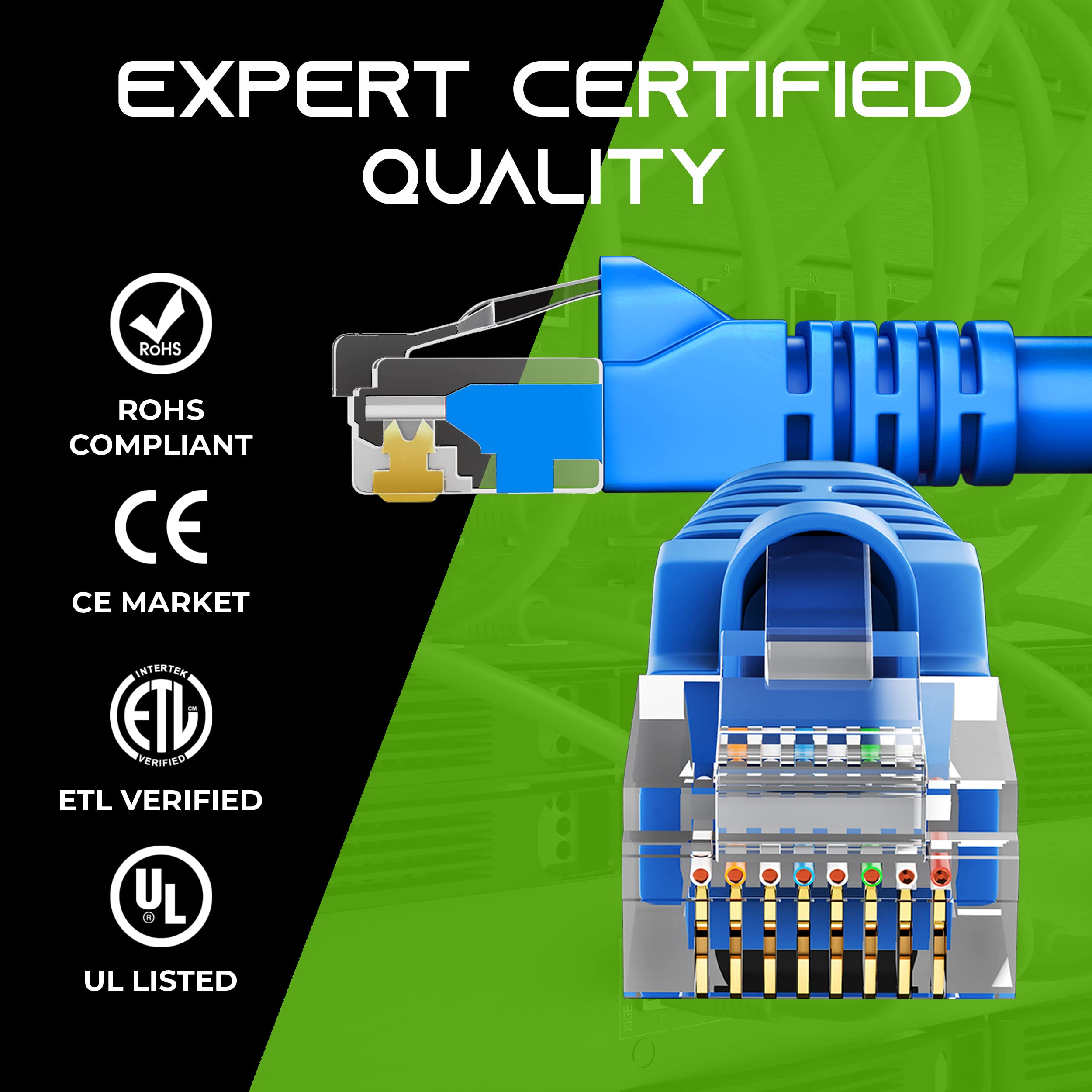 Foto 6 pulgar | Cable De Conexión Ethernet Gearit Cat5e De 3 Pies  24 Unidades  Azul - Venta Internacional.