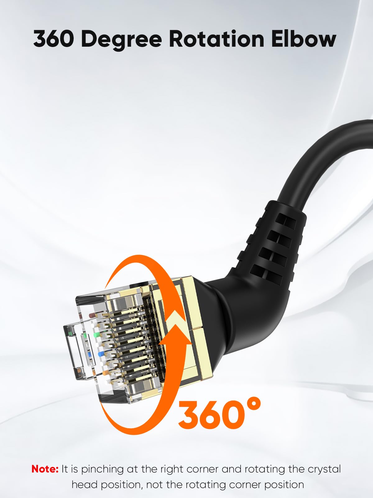 Foto 8 pulgar | Cable Ethernet Cablecreation Cat8 En Ángulo Recto De 2 M/6.6 Pies - Venta Internacional.