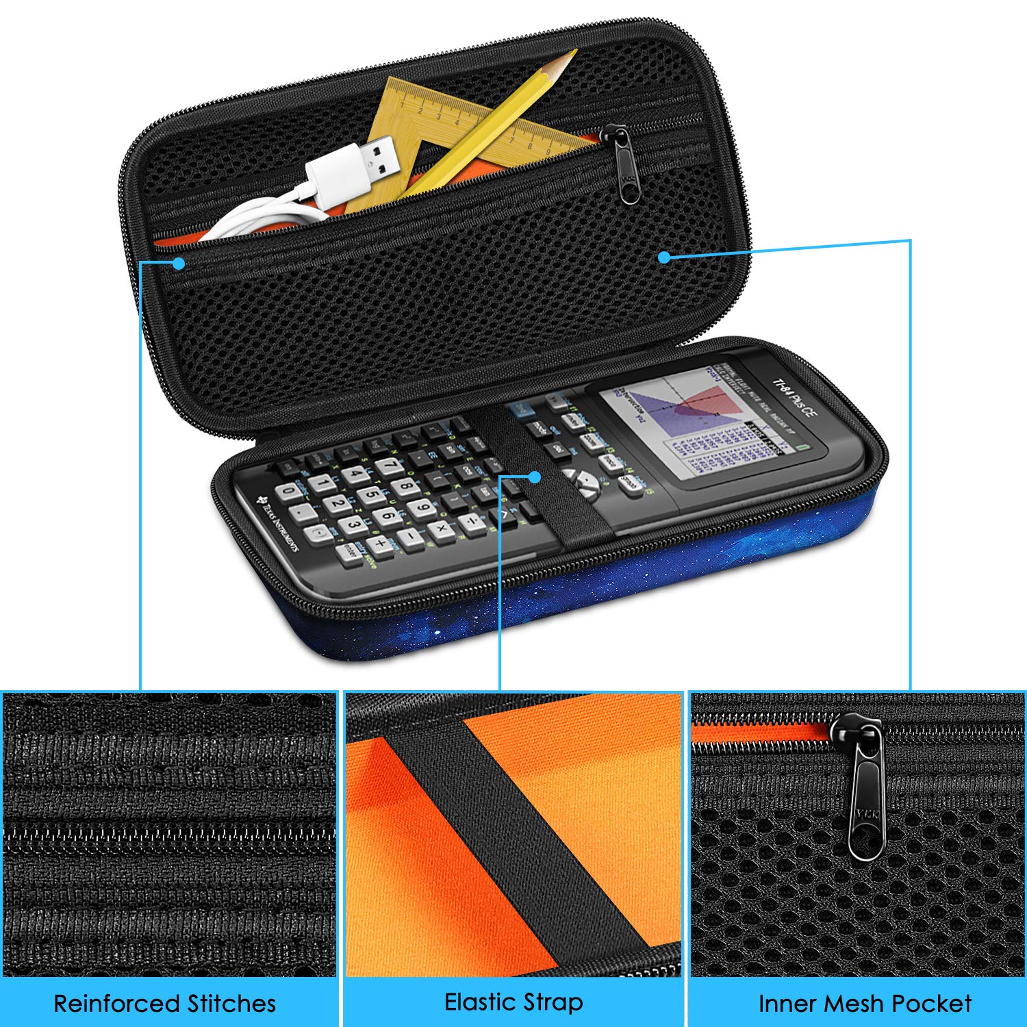 Foto 4 pulgar | Funda De Transporte Para Calculadora Gráfica Ti-84 Plus Ce Fintie - Venta Internacional.