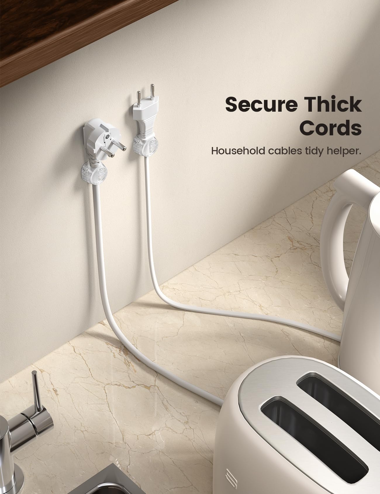 Foto 6 pulgar | Cord Organizer, Clips Para Sujetacables Lamicall Spring, Paquete De 12 - Venta Internacional.