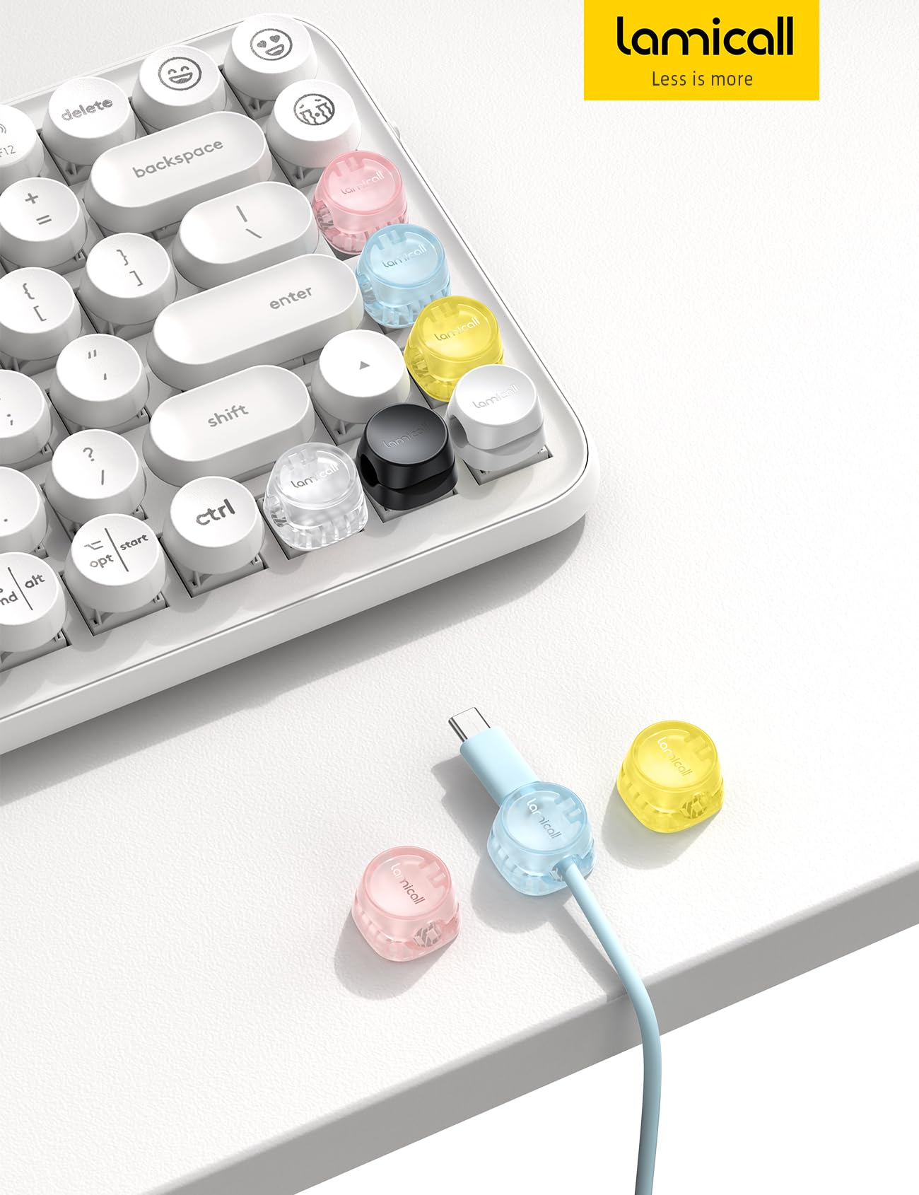 Foto 6 | Cord Organizer, Clips Para Sujetacables Lamicall Spring, Paquete De 6 - Venta Internacional.
