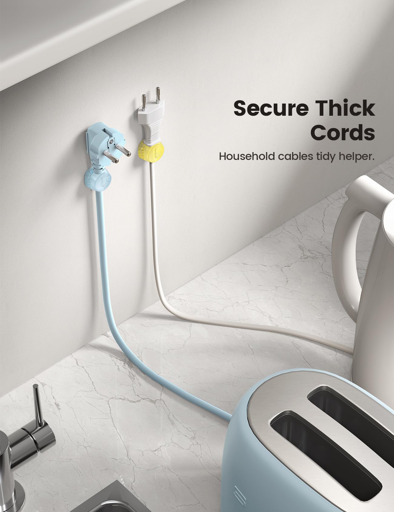 Foto 8 pulgar | Cord Organizer, Clips Para Sujetacables Lamicall Spring, Paquete De 6 - Venta Internacional.